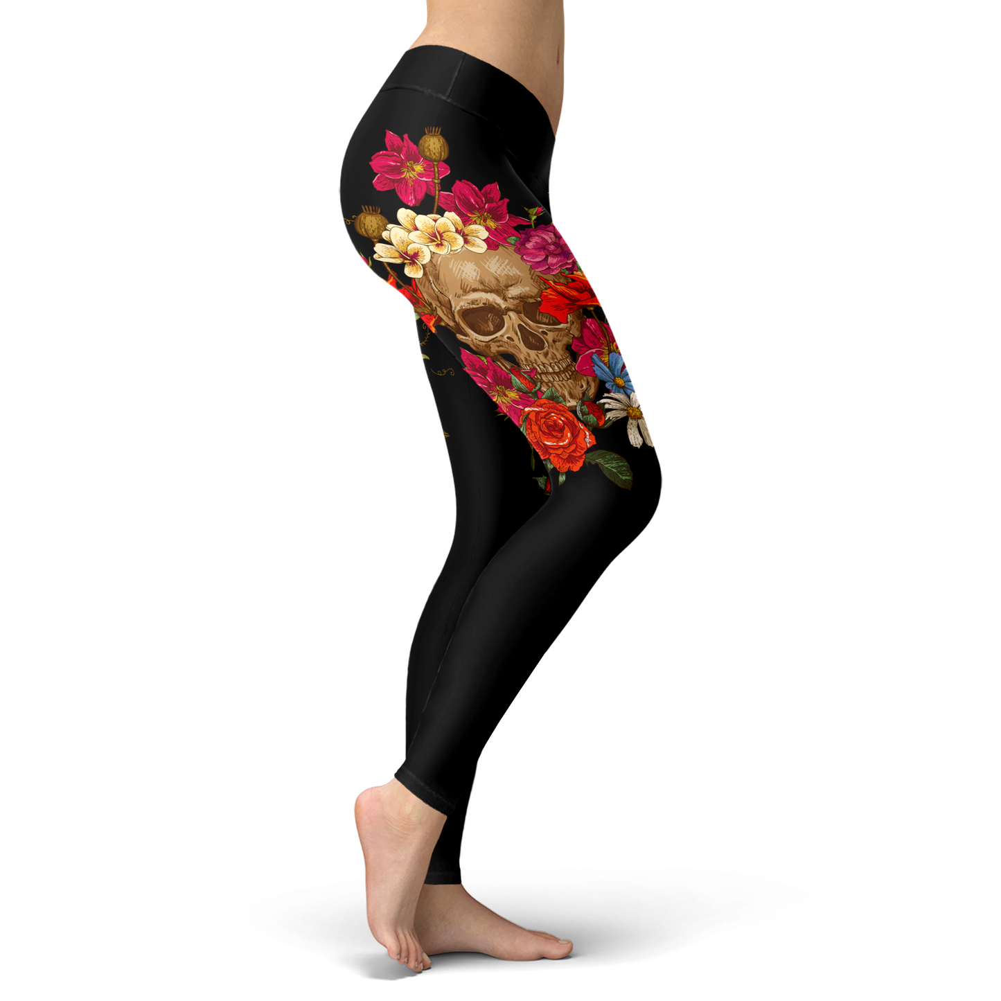 Skull Head Leggings BLACK