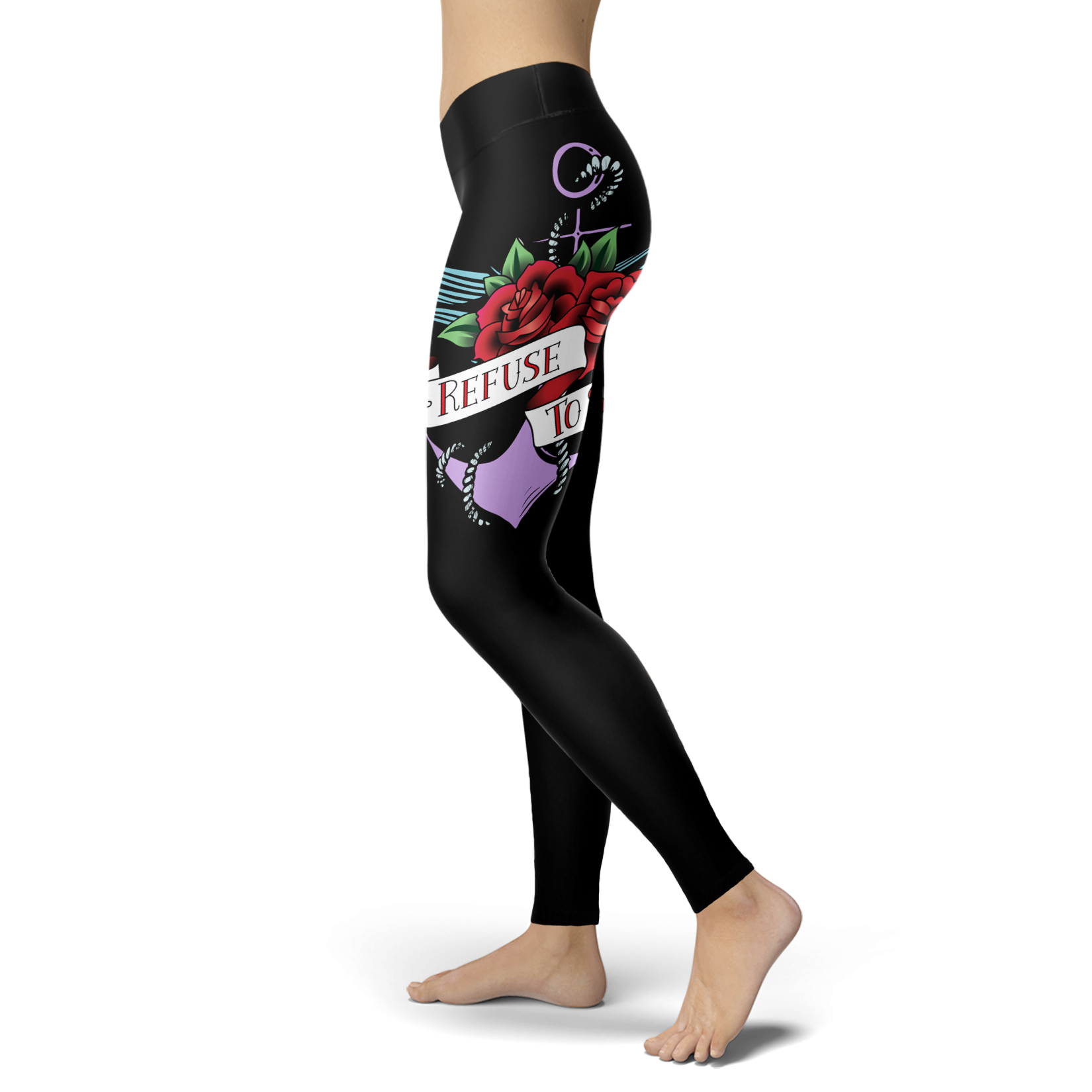 Refuse To Sink Leggings With Roses