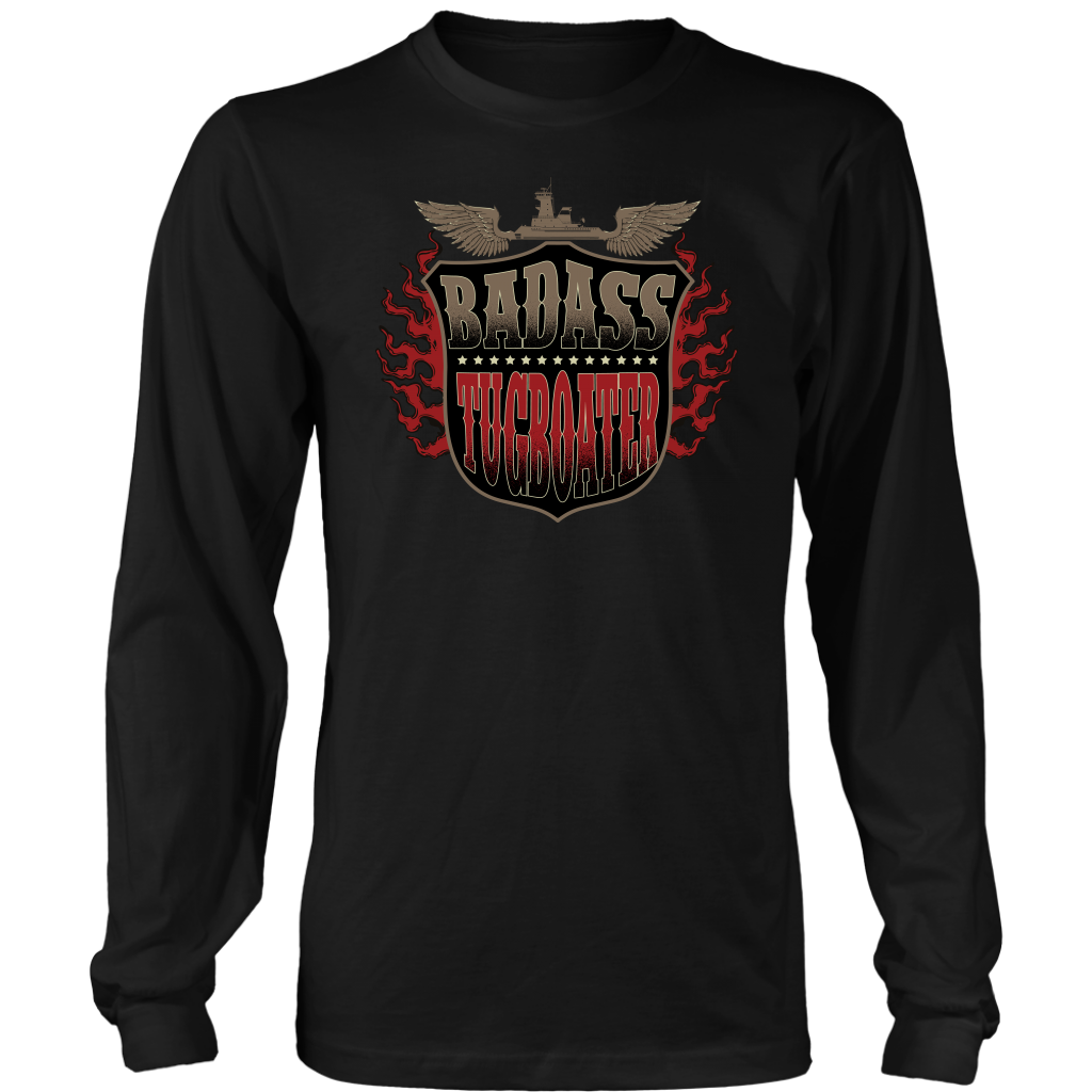 Badass Tugboater - River Life Apparel T-Shirt