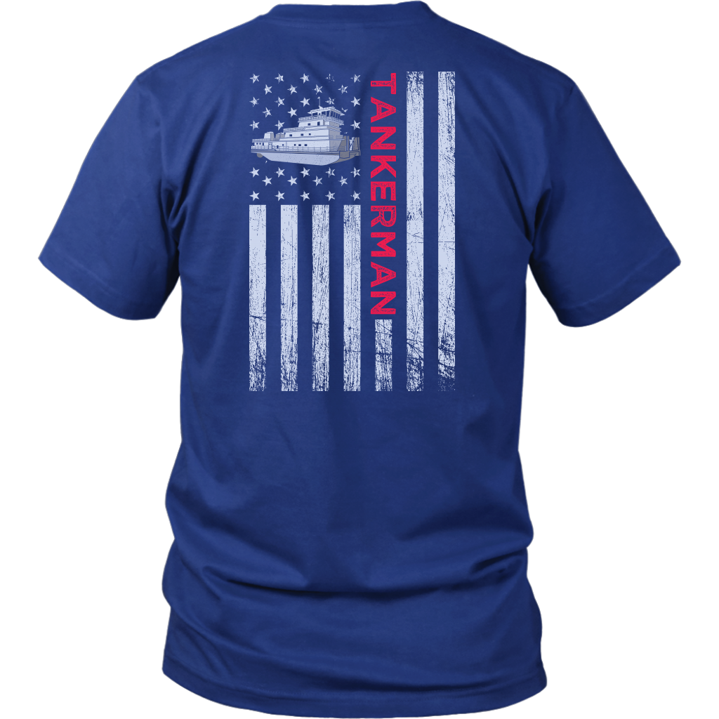 Patriotic Towboater Tankerman Shirt Design