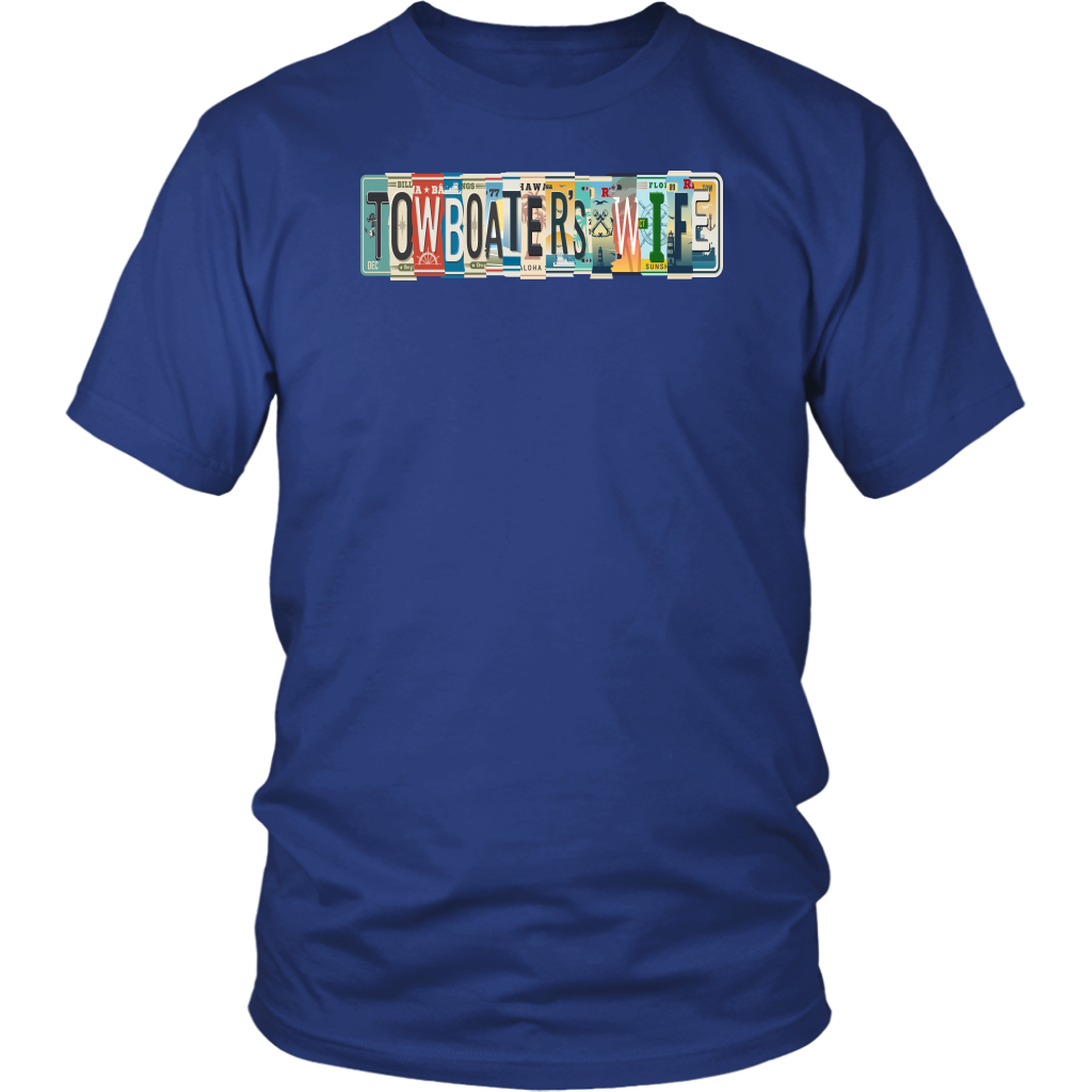 Towboater's Wife License Plate Shirt