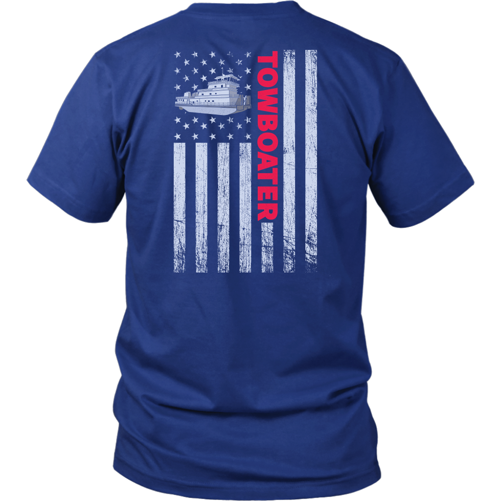 Patriotic Towboater Shirt Design - Try Stepping On This One