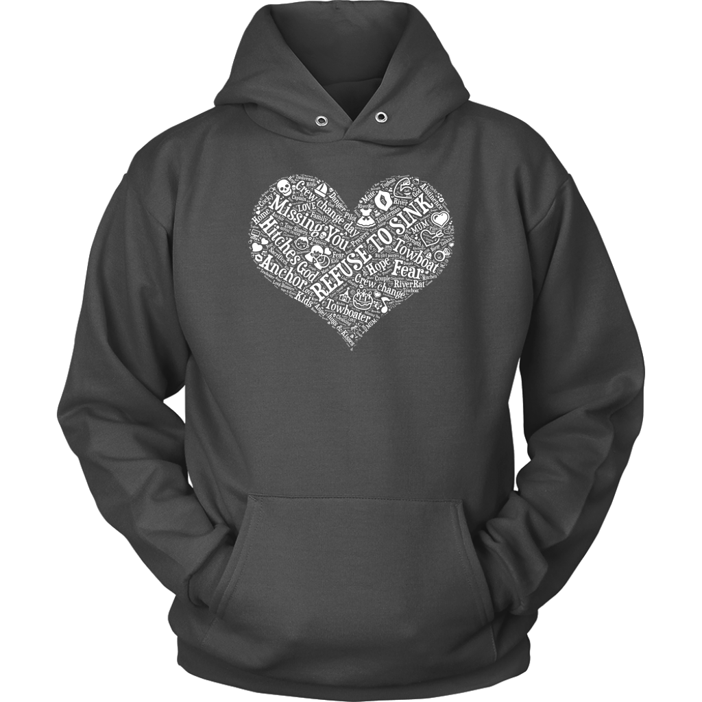 Story of A Towboat Spouse In One Heart White Design T-Shirt