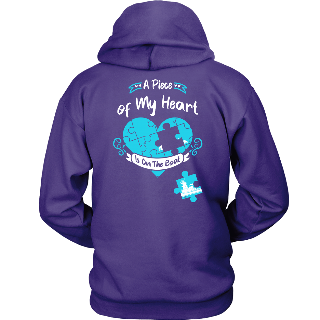 A Piece Of My Heart Is On The Boat - Towboater's Wife T-Shirt