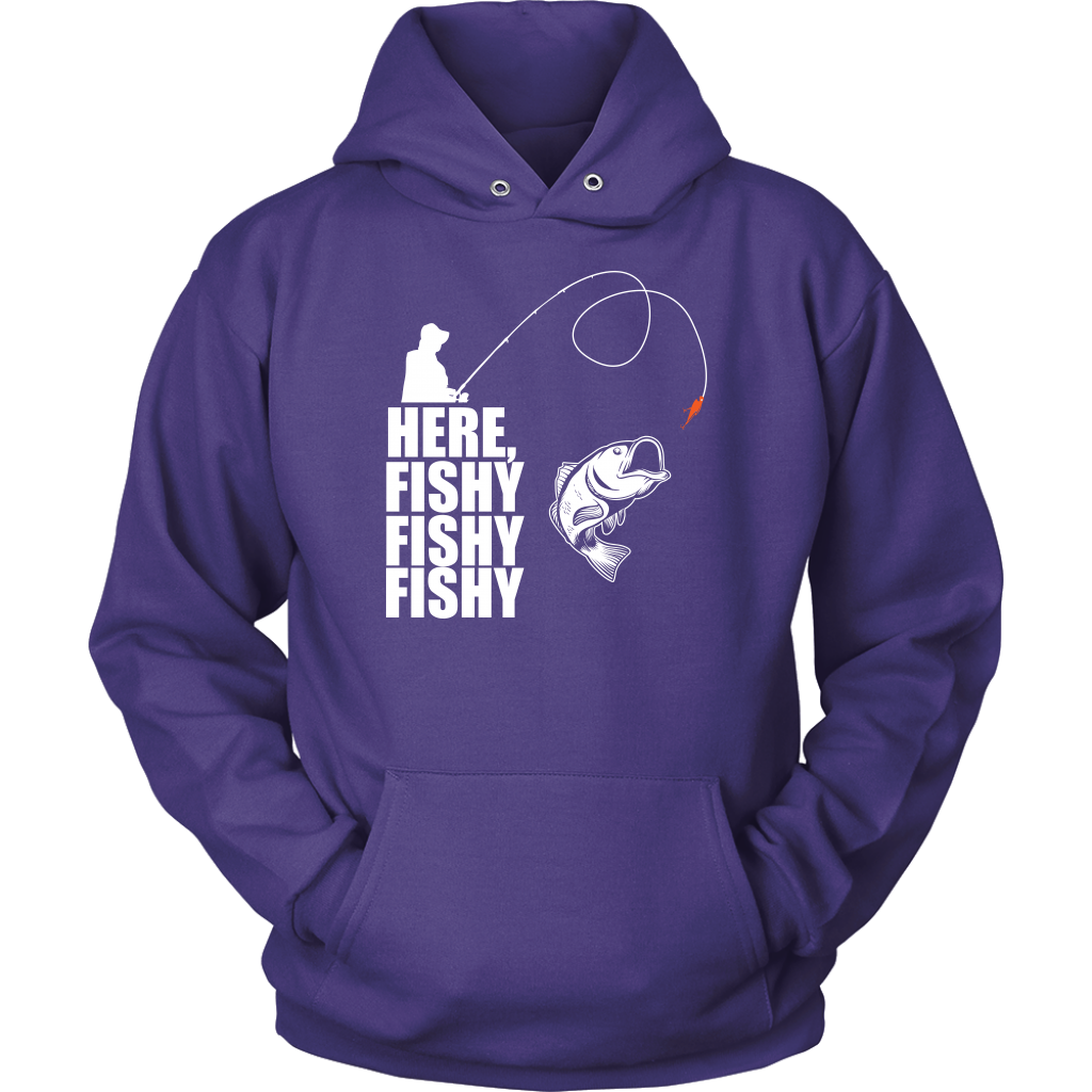 Here Fishy - Funny Fishing Tees