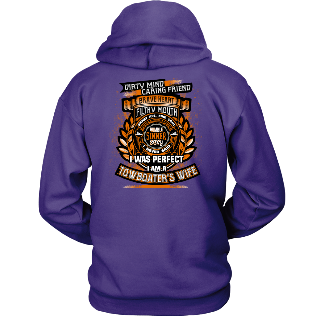 Dirty Mind! Caring Friend! Towboater Wife T-shirt