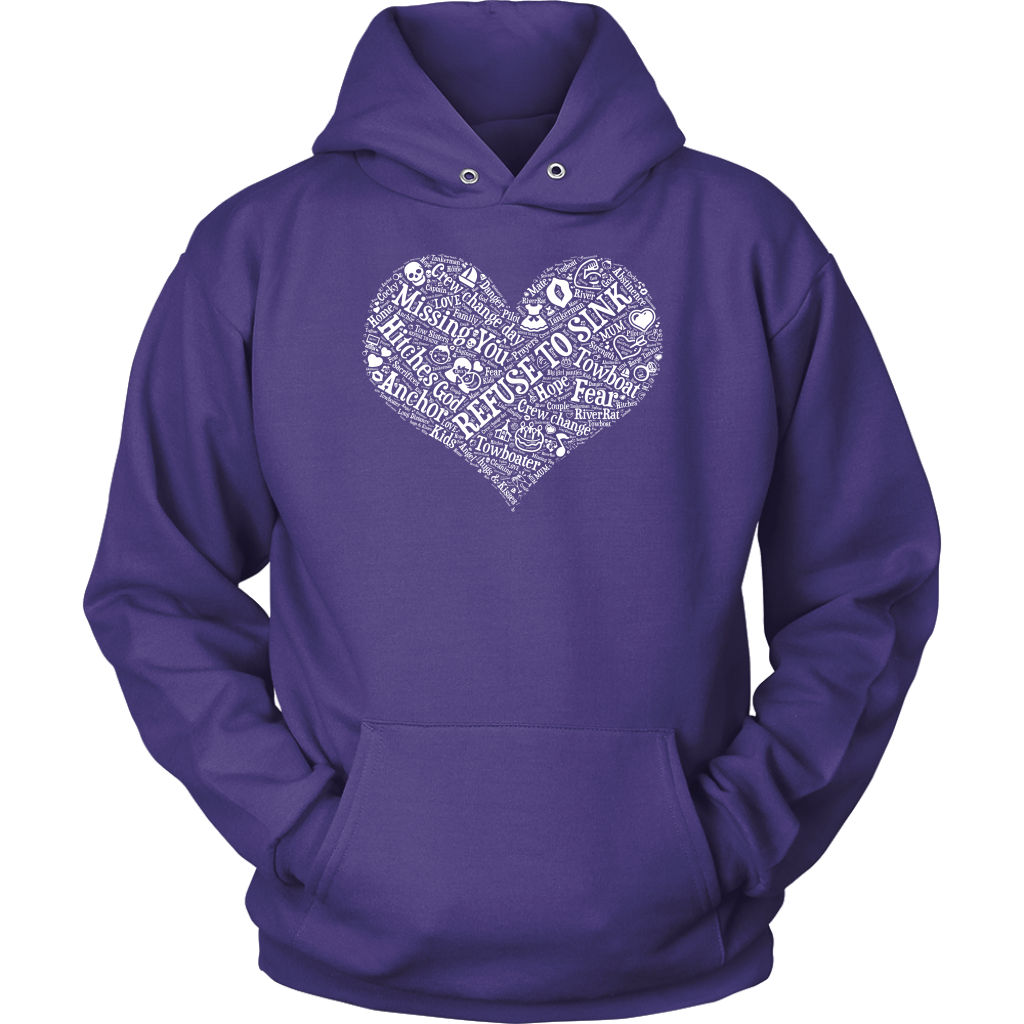 Story of A Towboat Spouse In One Heart White Design T-Shirt