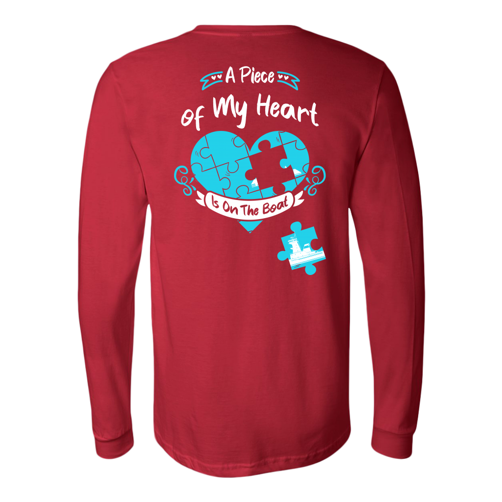 A Piece Of My Heart Is On The Boat - Towboater's Wife Longsleeve
