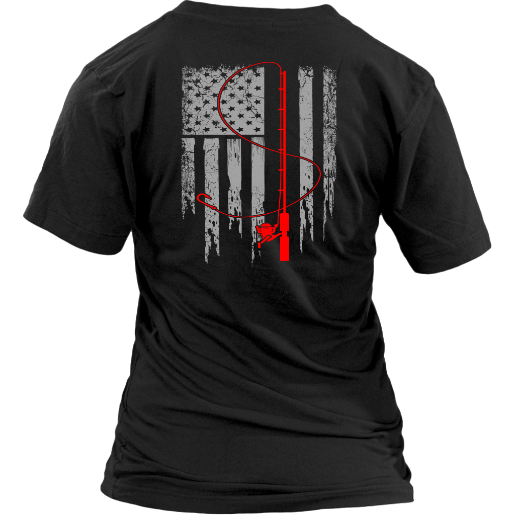 Patriotic Fishing Flag Tee - River Life Apparel