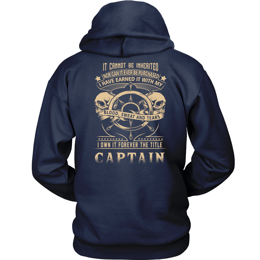 Buy Captain Title Earned Towboater Hoodie