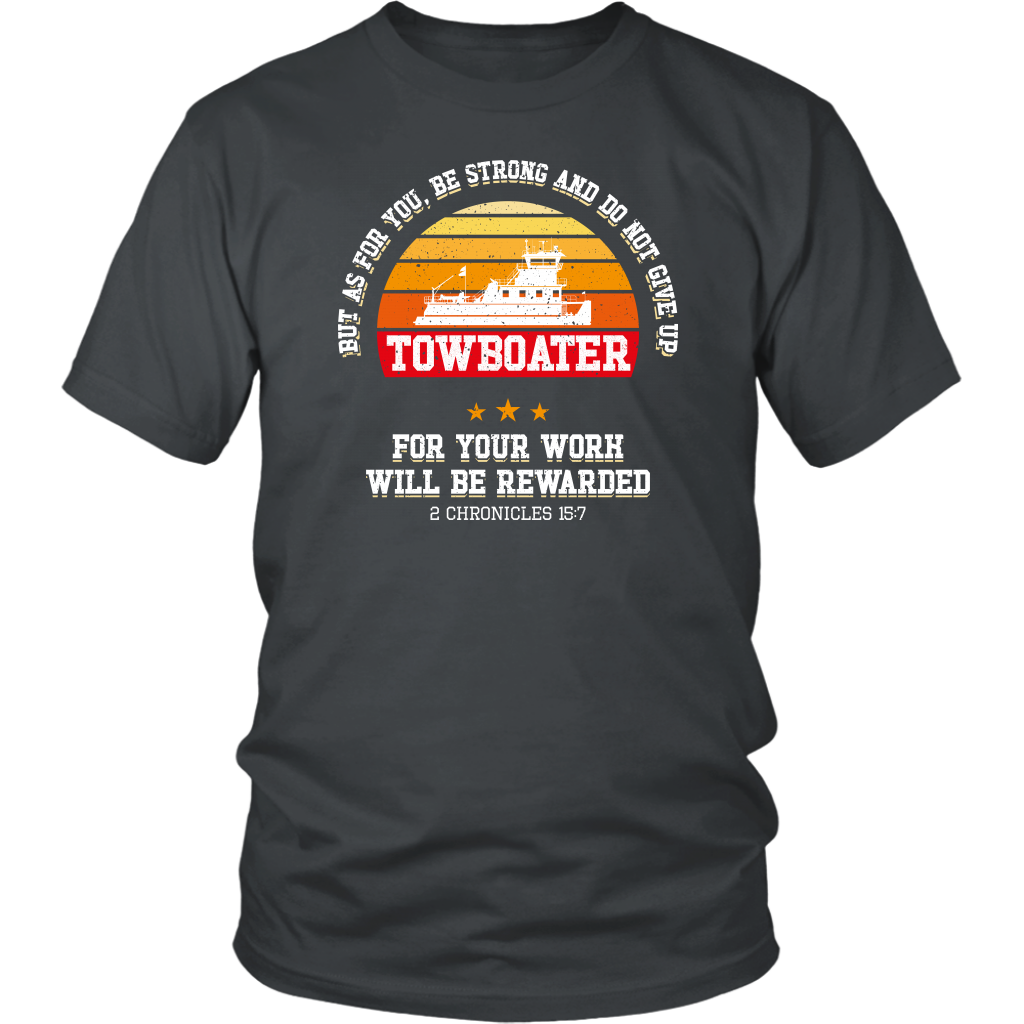 Towboater Motivational Quote Vintage Retro 2021 Tshirt