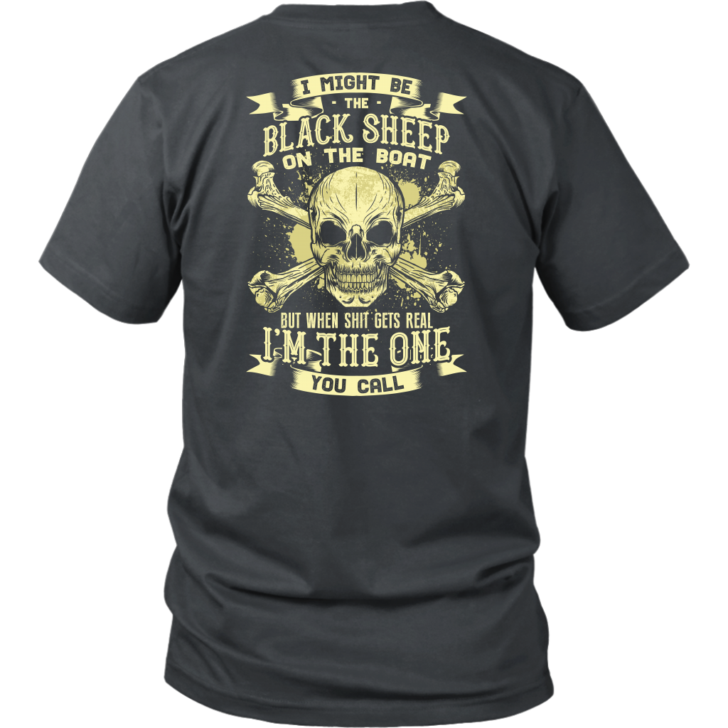Black Sheep On The Boat - Funny Towboater T-Shirt