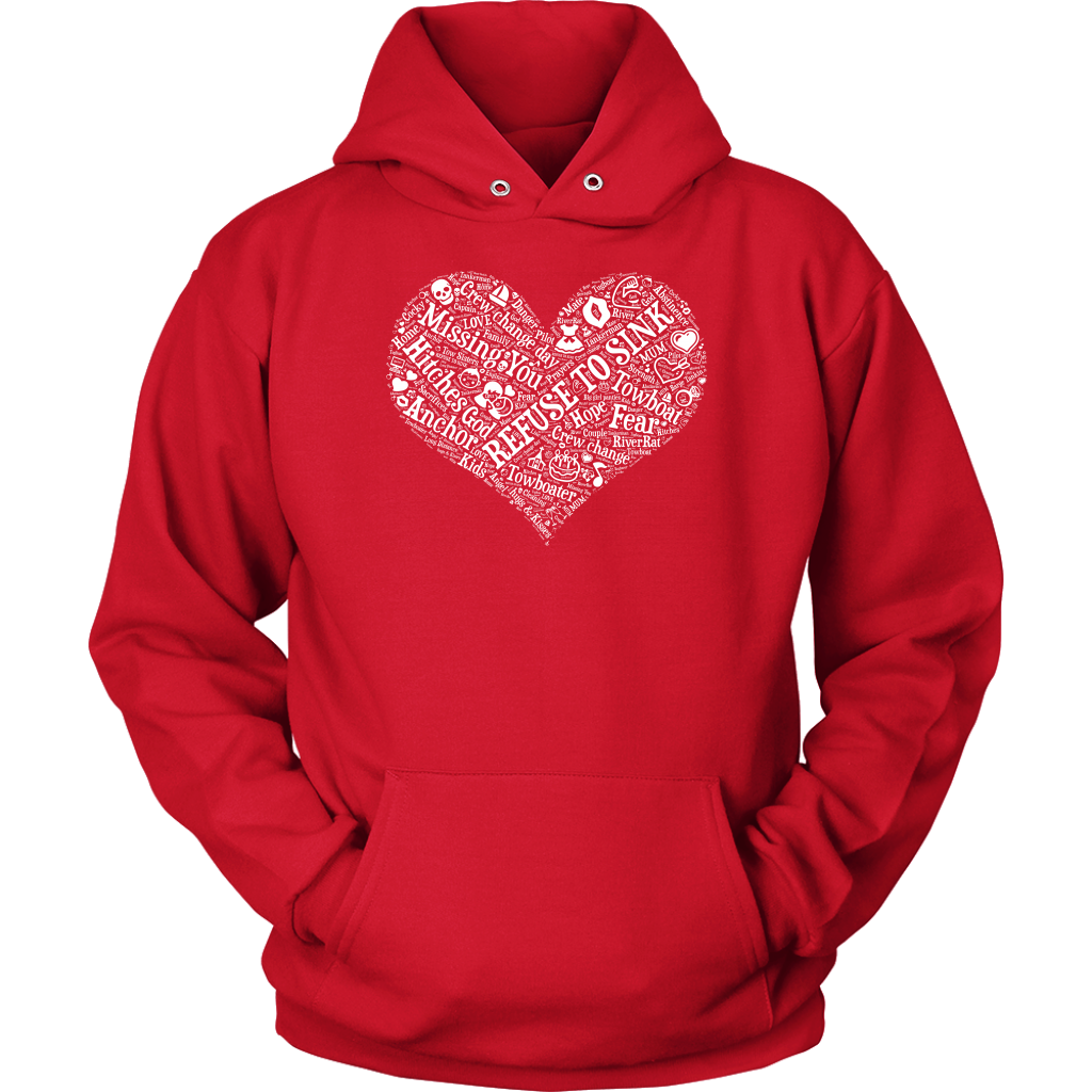 Story of A Towboat Spouse In One Heart White Design T-Shirt