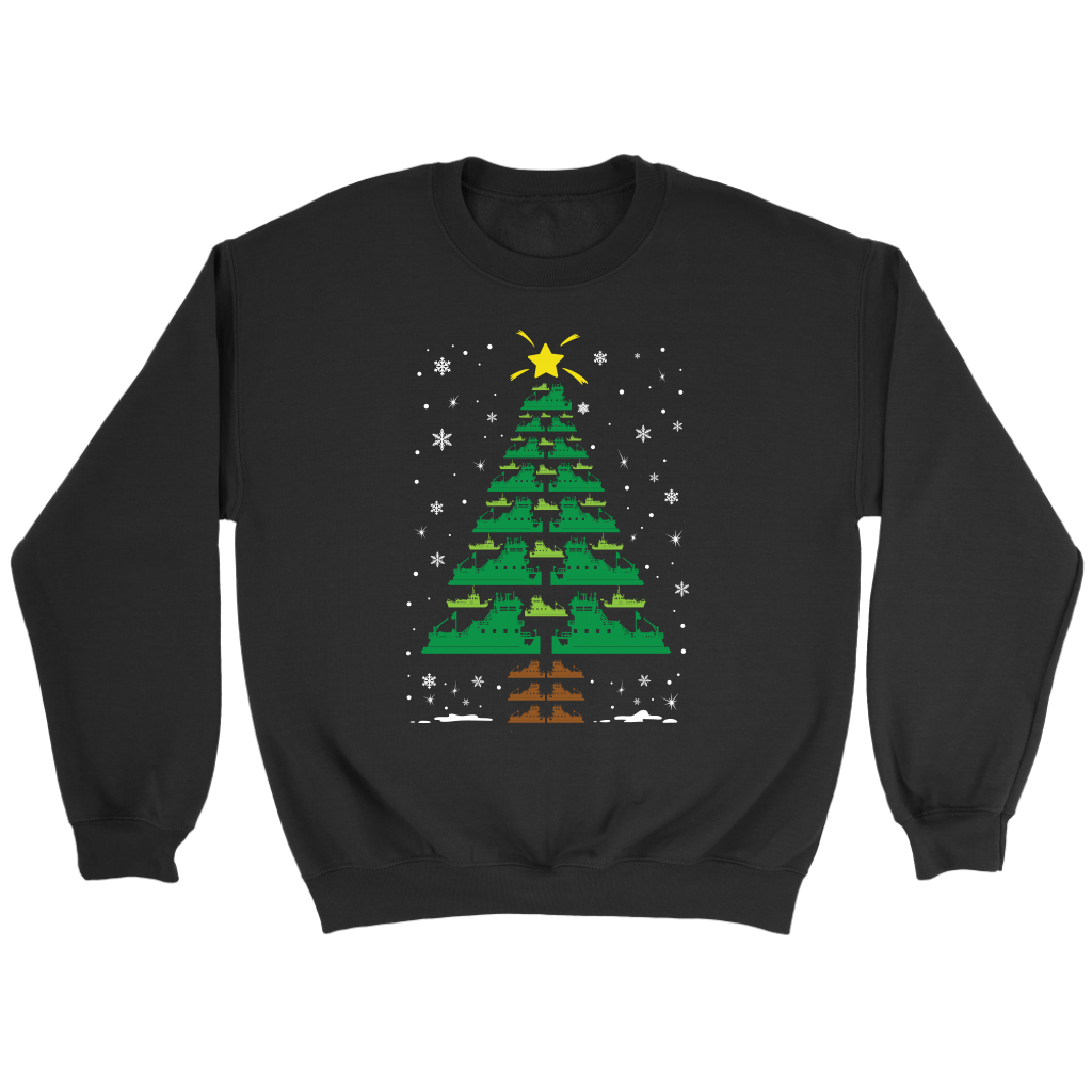 Towboater Crew Group Matching Christmas Tree T-Shirt