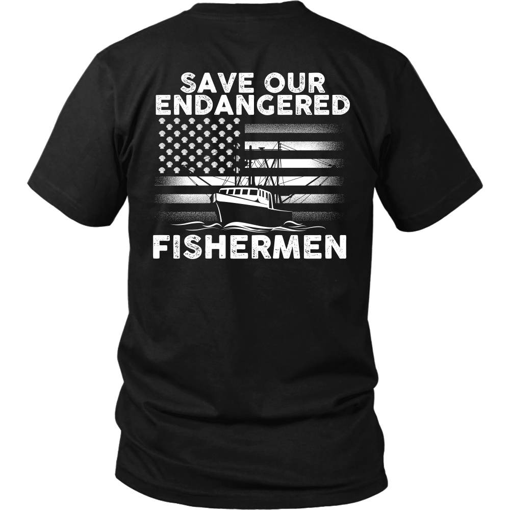 Scallopers Tee - Save Our Endangered Fishermen