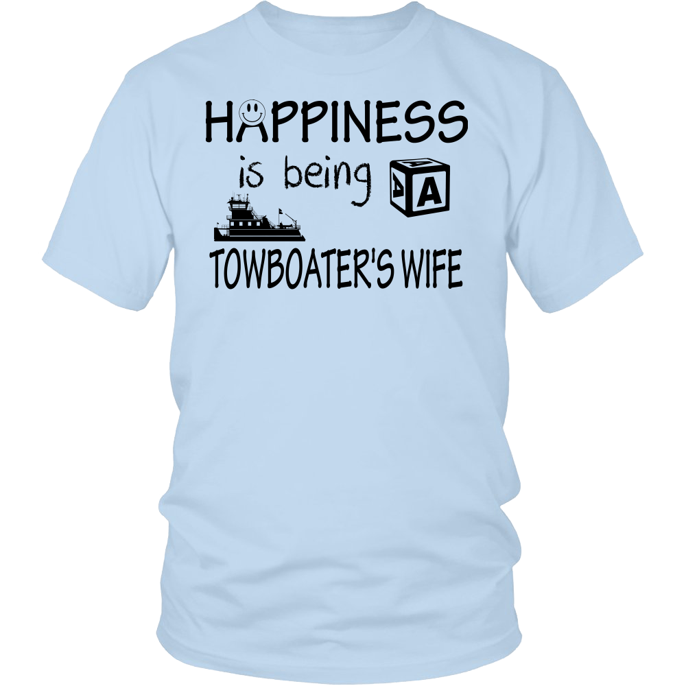 Happiness Is Being A Towboater's Wife T-Shirt