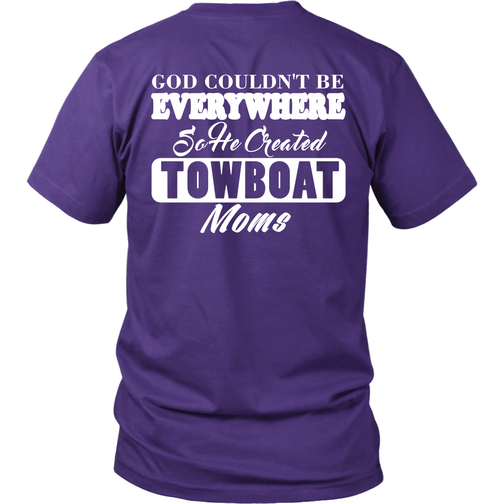God Created Towboat Moms - River Life Apparel Gift