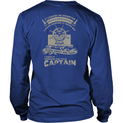 Captain Title Earned - Towboater T-Shirt