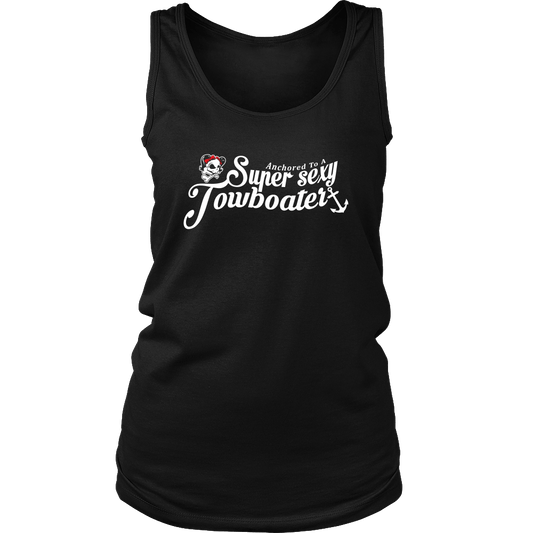 Anchored To A Towboater Apparel Tank Top