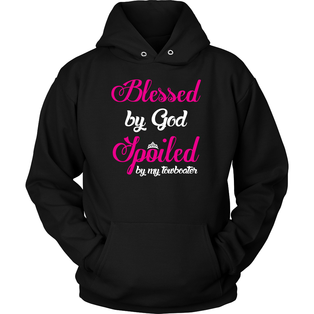 Blessed By God Spoiled By My Towboater - River Life T-Shirt