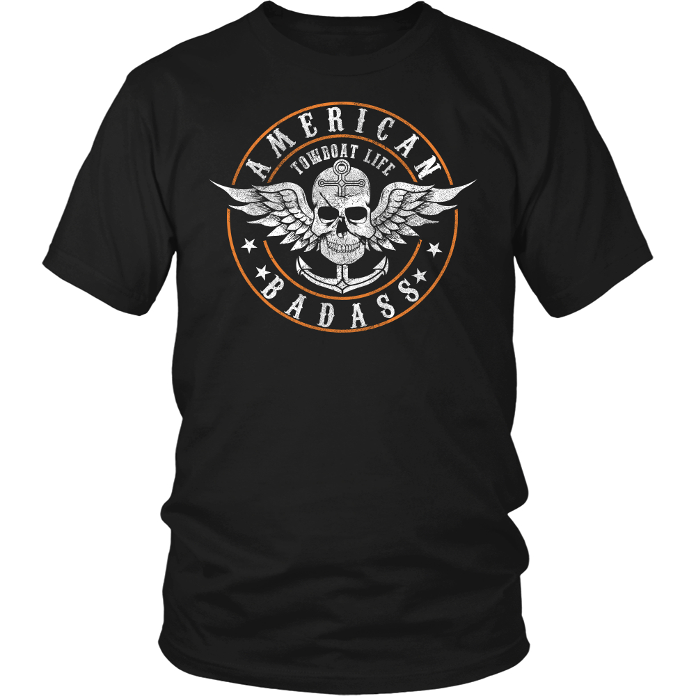 American Badass Towboat Life T-Shirt