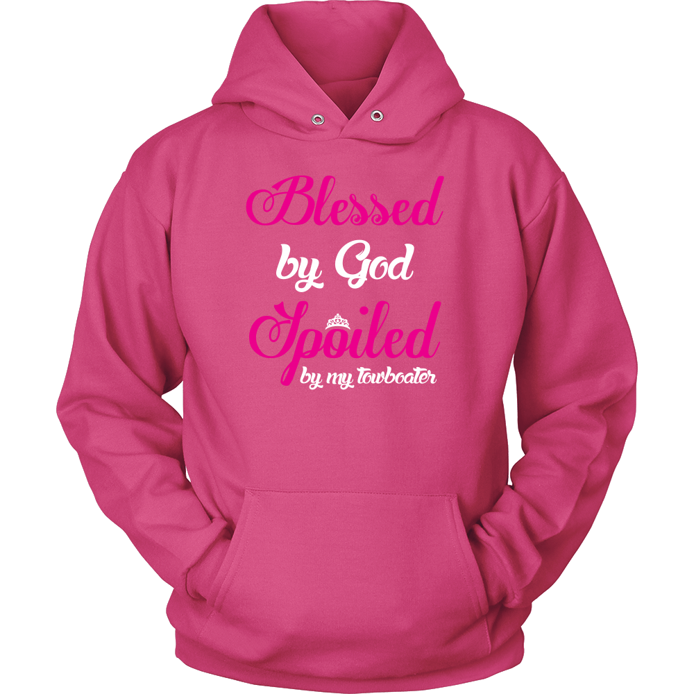 Blessed By God Spoiled By My Towboater - River Life T-Shirt