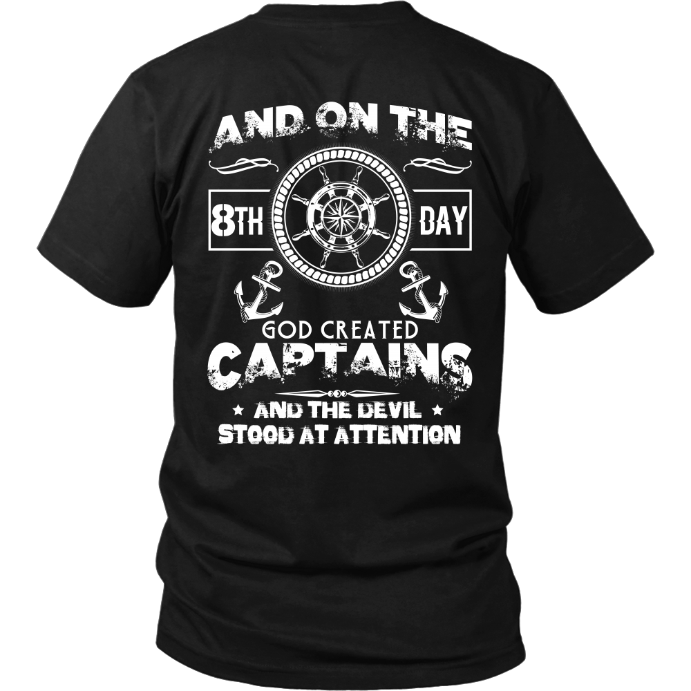 On The 8th Day - Funny Captain T-Shirt
