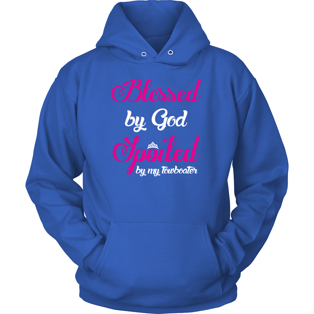 Blessed By God Spoiled By My Towboater - River Life T-Shirt