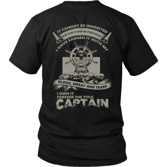 Captain Title Earned - Towboater T-Shirt