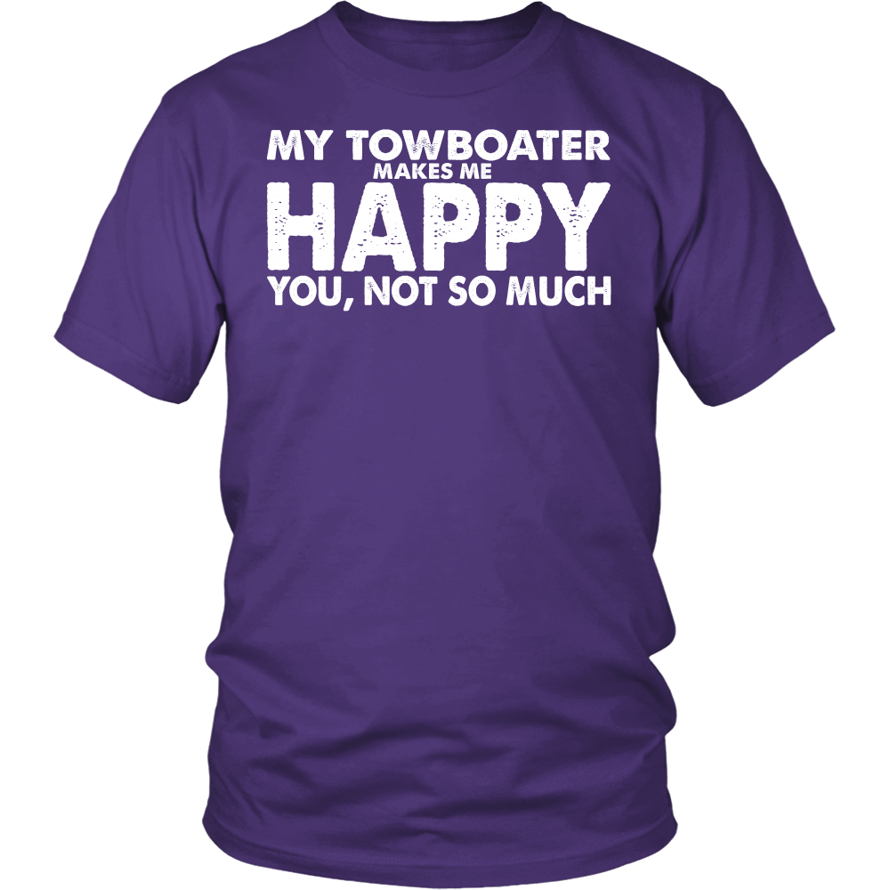 He Makes Me Happy Towboater Wife T-Shirt
