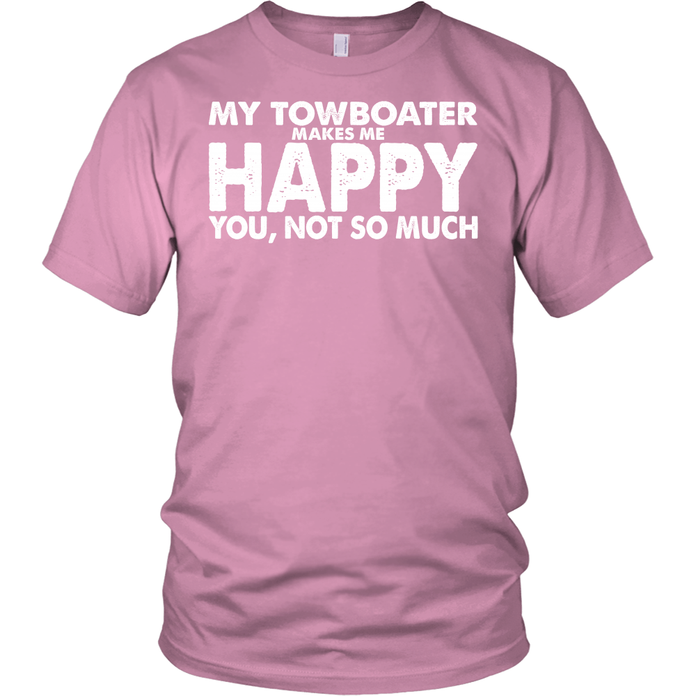 He Makes Me Happy Towboater Wife T-Shirt