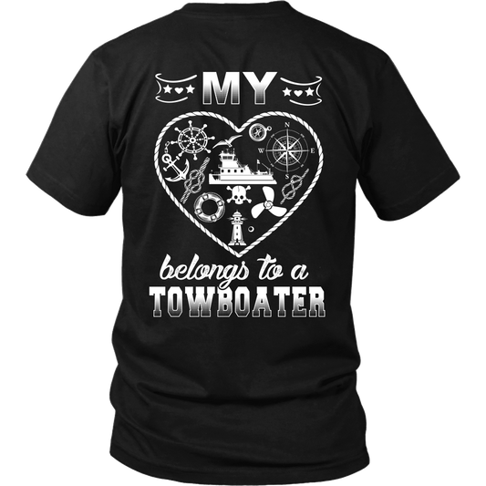 My Heart Belongs to a Towboater T-Shirt