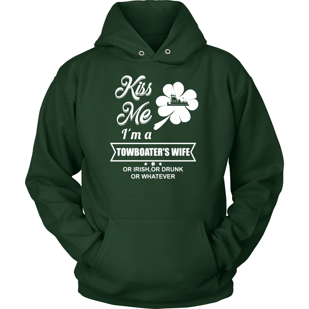 Kiss Me I'm a Towboater's Wife - Funny St Patrick's day Tshirt