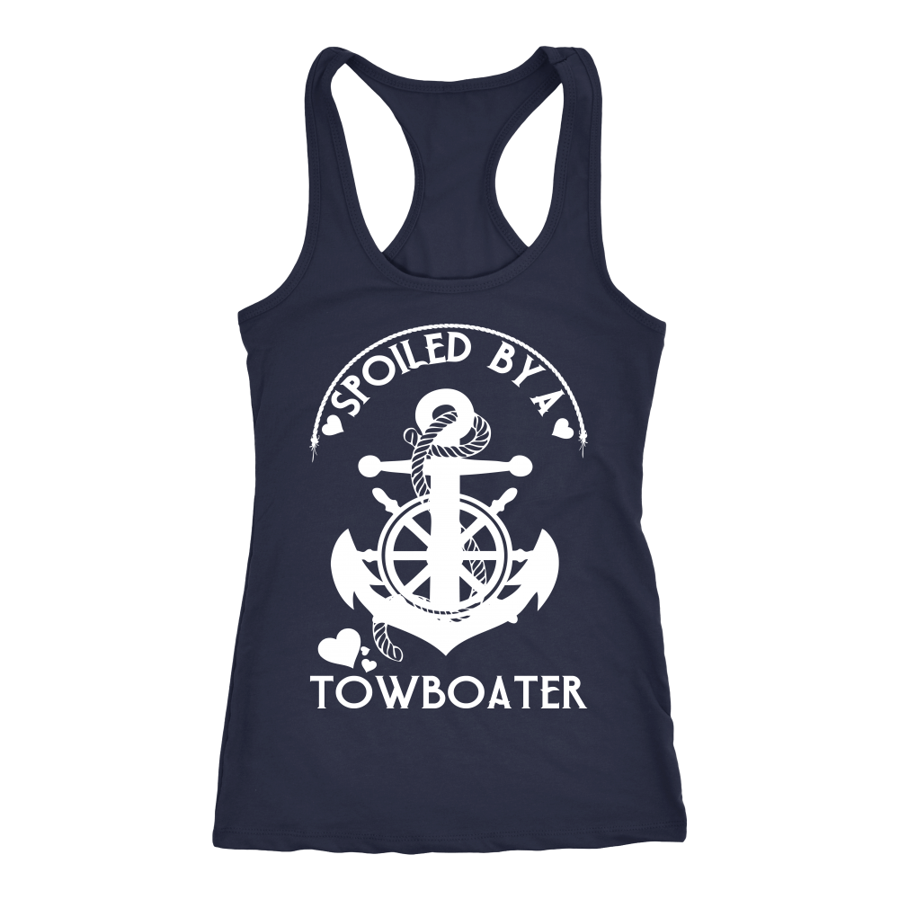 Spoiled By A Towboater Racerback Tank Top