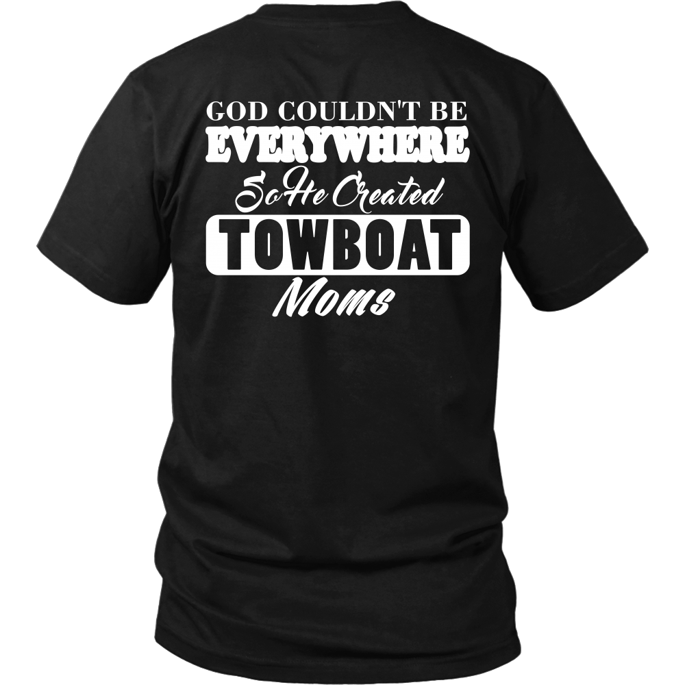 God Created Towboat Moms - River Life Apparel Gift
