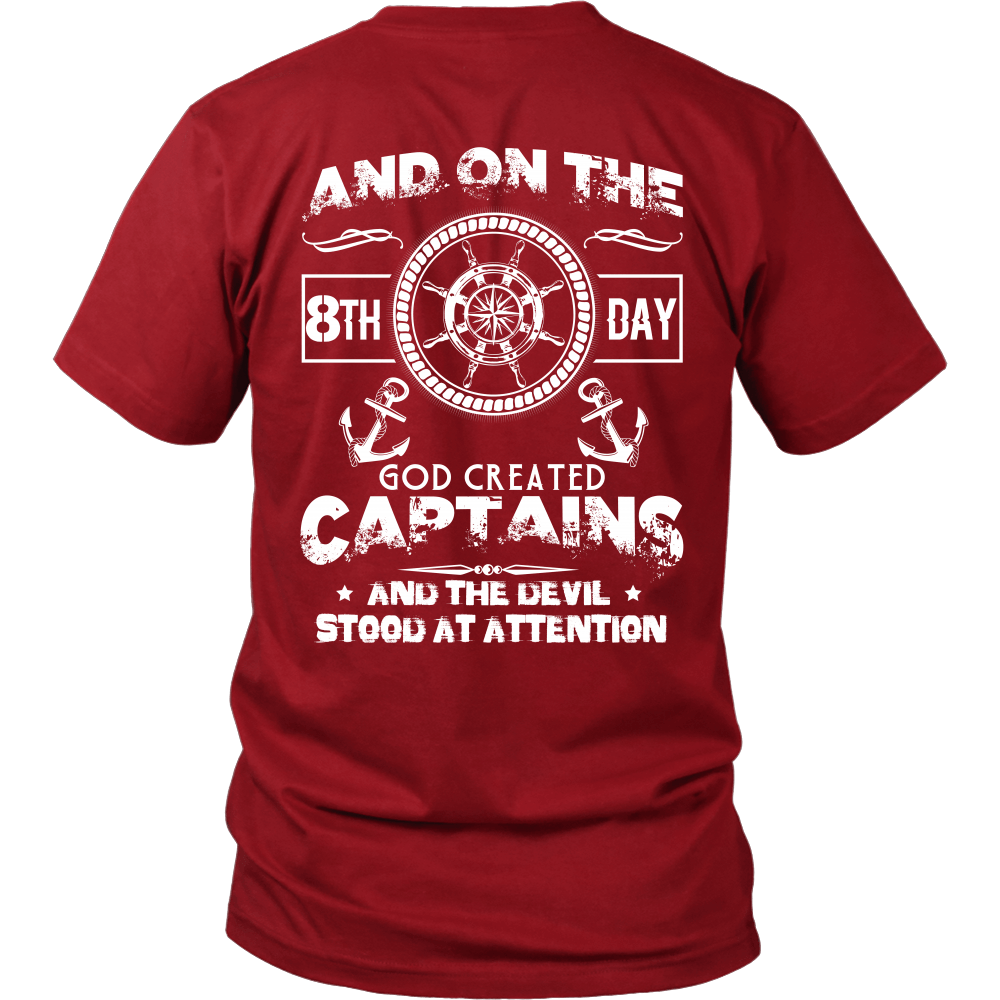 On The 8th Day - Funny Captain T-Shirt