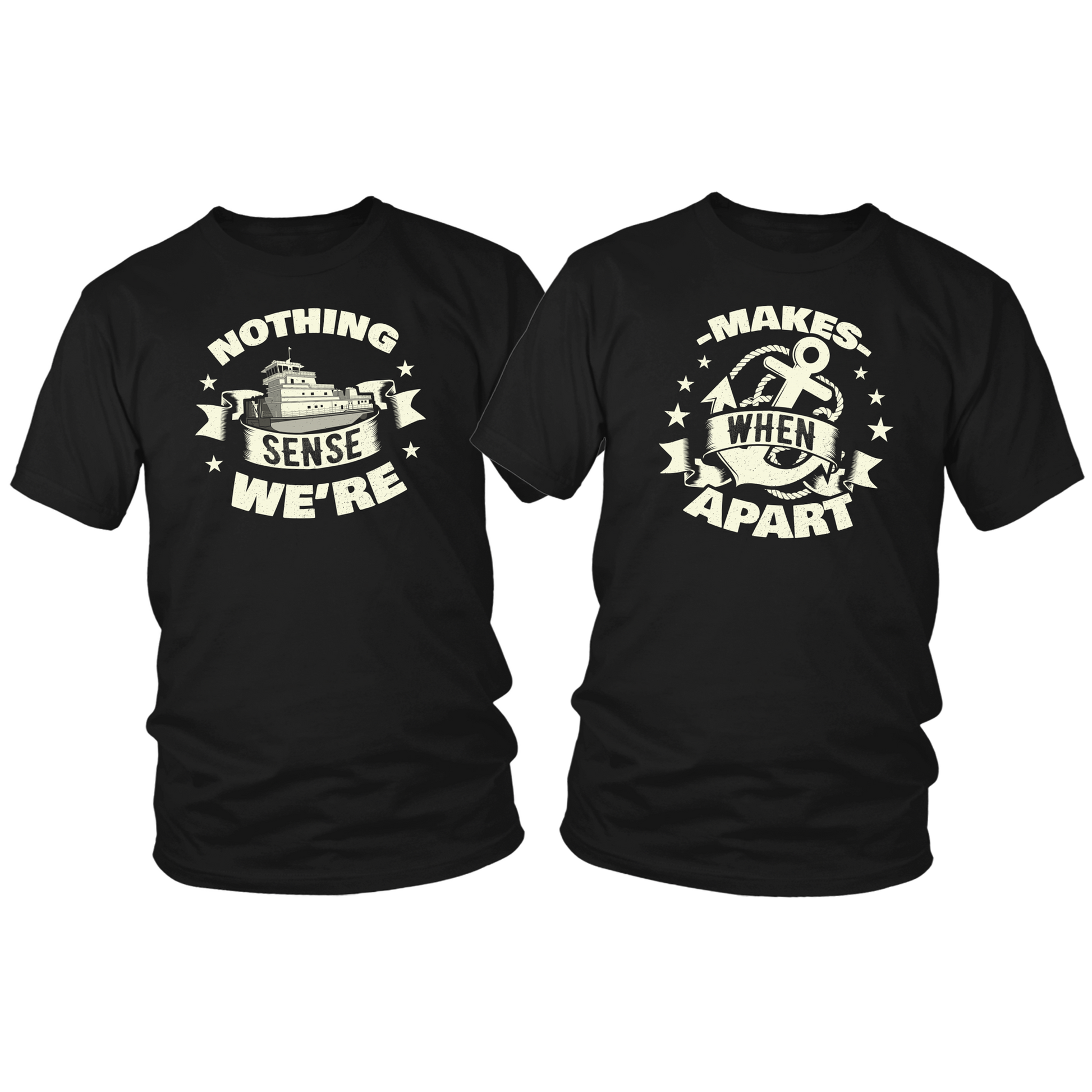 Towboater Couple Design Tees
