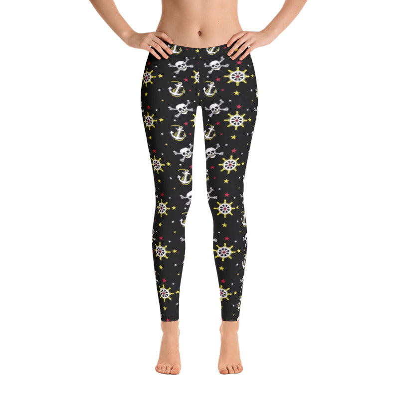 Anchor, Skull and Wheel Leggings
