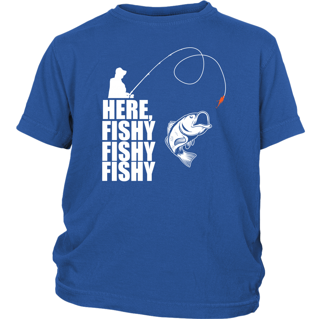 Here Fishy - Funny Fishing Tees