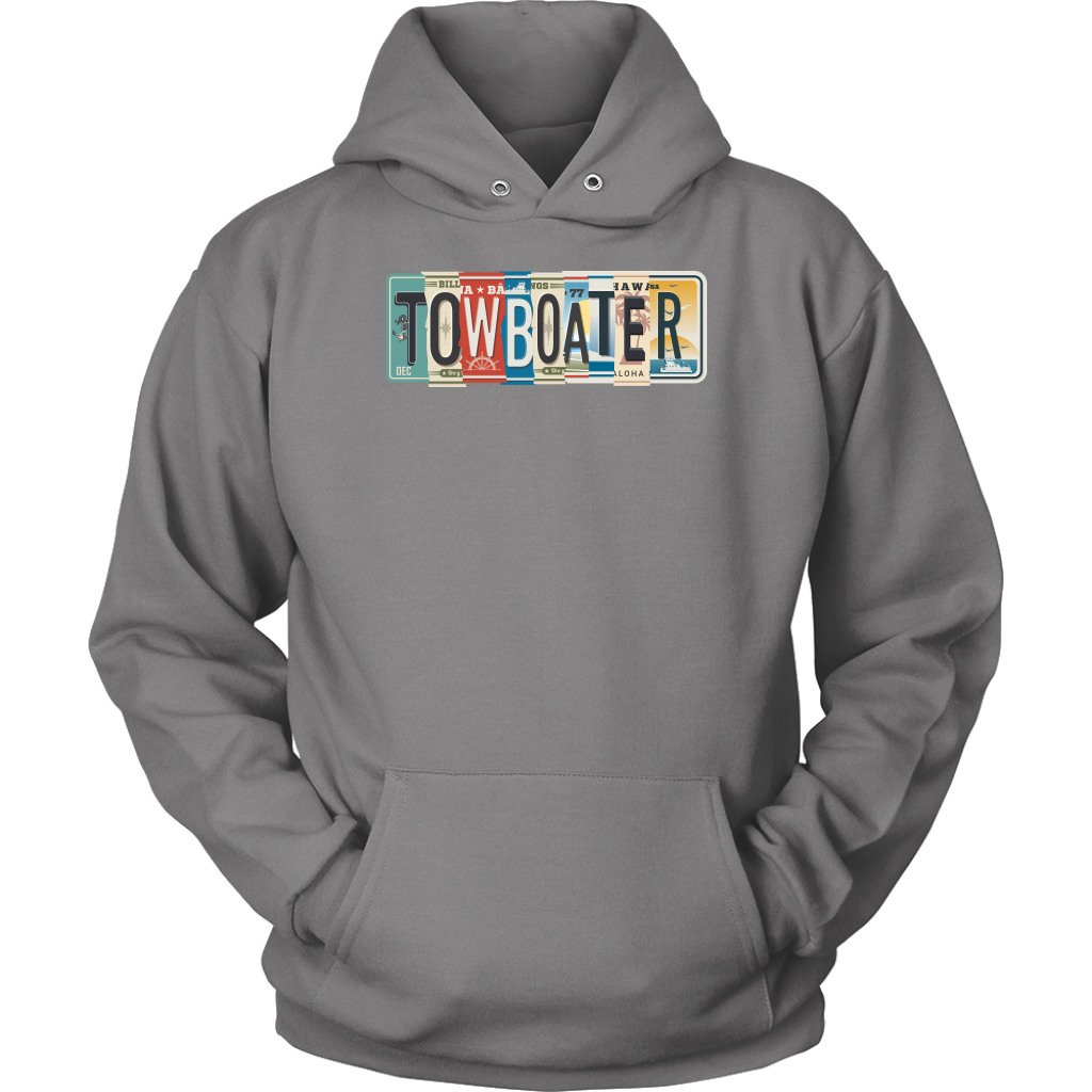 Towboater License Plate Tees