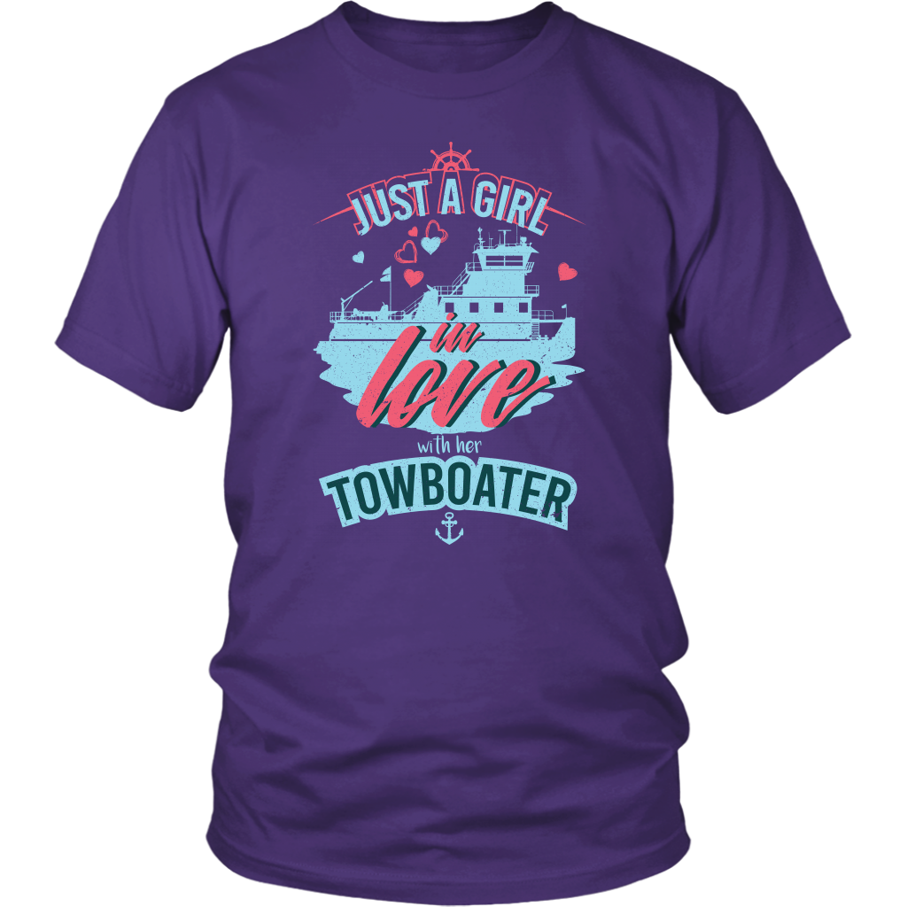 Just A Girl In Love With Her Towboater T-Shirt