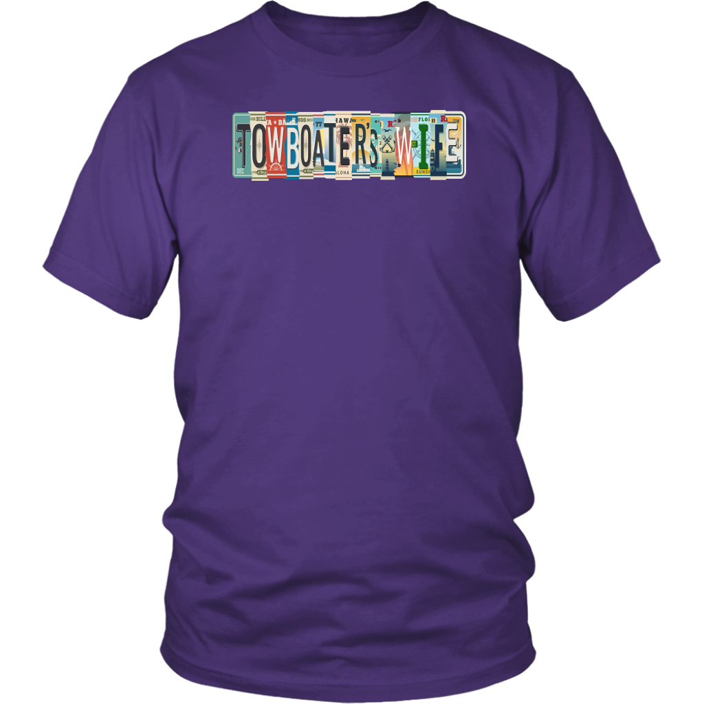 Towboater's Wife License Plate Shirt