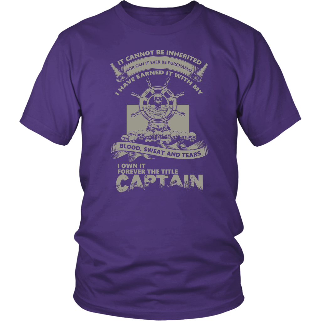 Towboat Captain Title Earned - Towboater Apparel T-Shirt