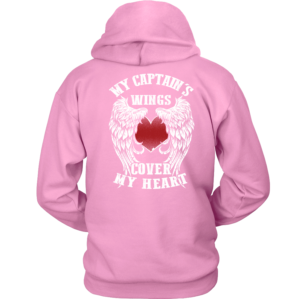 My Captain's Wings Cover My Heart Hoodie