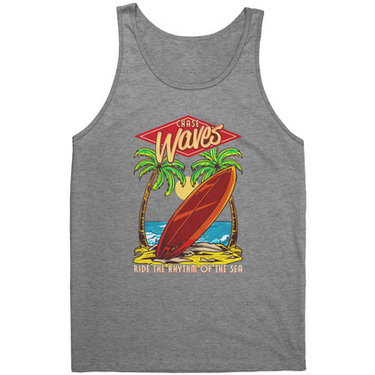 Chase Waves Ride The Sea - Surf Surfer Women Men Surfing Tank Tops