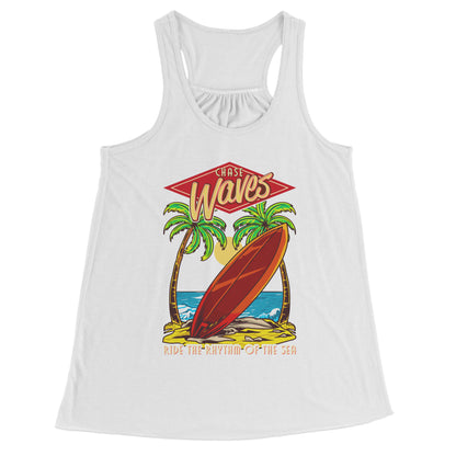 Chase Waves Ride The Sea - Surf Surfer Women Men Surfing Tank Tops