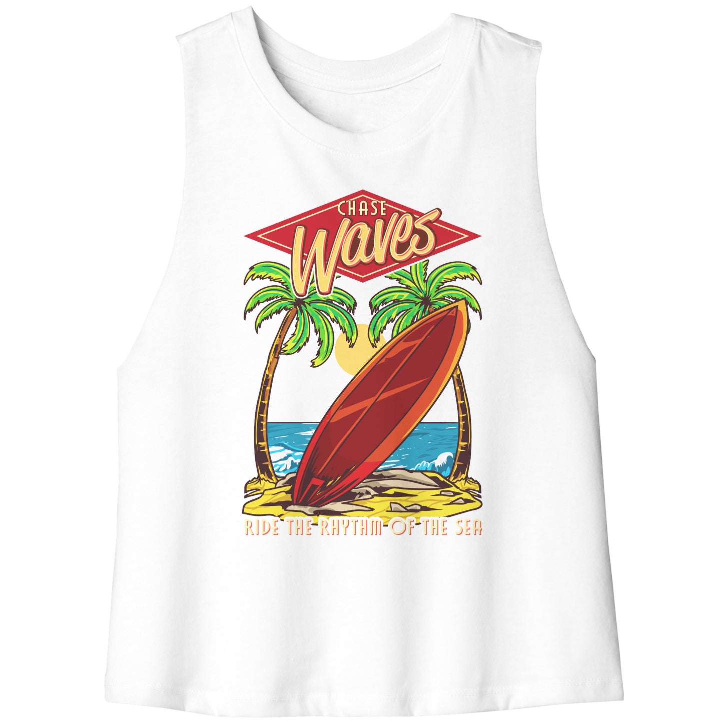 Chase Waves Ride The Sea - Surf Surfer Women Men Surfing Tank Tops