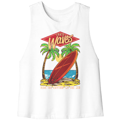 Chase Waves Ride The Sea - Surf Surfer Women Men Surfing Tank Tops