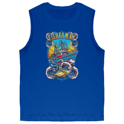 Commercial Fisherman's Men Fishing Fishermen Clothing Apparel Tank Top