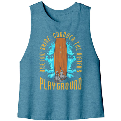 Conquer The Water's Playground - Wakeboarding Wake Attire Tank Top